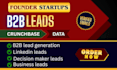 l find targeted startup founder or CEO and decision makers leads