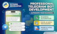 develop a professional telegram bot using python