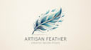 design a delicate and creative feather logo