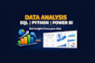 do data analysis using sql and python with insights