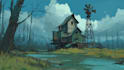 paint an environmental concept art