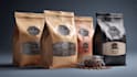 create a coffee bag, packaging and label sticker design