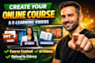 create online course, elearning video, course content, ai video