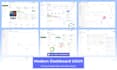 design modern saas UI UX, web app and CRM dashboard in figma