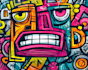 draw modern graffiti art with professional quality