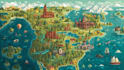 create high quality vector map illustration