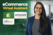 be your ecommerce VA for shopify, amazon, ebay