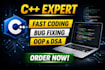 do cpp programming, oop projects, debugging