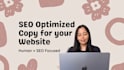 write SEO optimized website copy