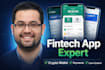 build a custom fintech app, payment app, crypto wallet app, loan app