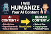 humanize ai content with perfect grammar and flow