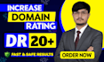 increase domain rating, ahrefs dr 20 plus