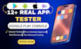 provide 12 testers closed testing 20 testers mobile app testing 12 testers
