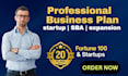 write a business plan with a financial plan for startups, business plan writer