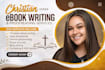 christian book ghostwriting memoir prayer journal sermon devotional kdp