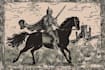 make a medieval woodcut style illustration