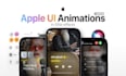 apple UI editing style and motion graphics