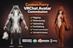 create 3d furry vrchat avatar, nsfw anime vtuber model with full body tracking
