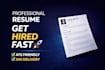 design a professional resume, CV and cover letter
