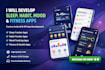 develop sleep tracker app, habit tracker app, mood tracking app, fitness app