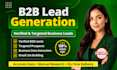do verified b2b lead generation and targeted business lead, b2b data extraction