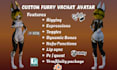 create custom 3d furry vtuber model nsfw vrchat avatar vseeface animaze vrm