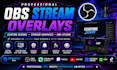 design professional obs stream overlays and custom scenes