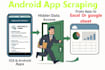 scrape android app data, crawl mobile apps, and collect data into excel