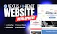 build a fast modern website using nextjs react tailwind