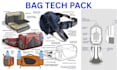 design bag tech pack, bag design, tote bag, technical drawing and tech pack