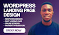 design wordpress landing page design, wordpress one page website homepage design