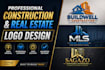 design real estate construction and property logo