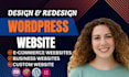 build wordpress website development, blog website as full stack developer