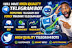 make high quality telegram bot, replying telegram bot forex trading telegram bot