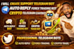 create support telegram bot auto reply forex trading bot crypto telegram chatbot