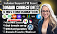 connect domain to sandy, squarespace, shopify, or transfer, fix domain email