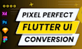 convert figma to flutter app, pixel perfect flutter UI code ios