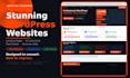 design a wordpress landing page and business website for you