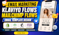 do stunning klaviyo marketing,mailerlite,mailchimp email template design