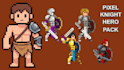 do 8bit 16bit pixel art character, sprite sheet animation, game assets