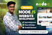 build a modern responsive nodejs website using express