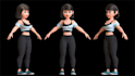 create 3d character modeling, stylized 3d character design