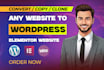 convert lovable to wordpress, figma to wordpress and figma to elementor expert