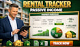 create rental property spreadsheet, landlord tracker, tenant management excel