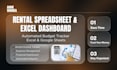 do automated rental spreadsheet, budget tracker, excel google sheet dashboard