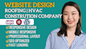 do seo hvac contractor wordpress website for plumbing  roofing and construction