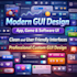 create professional gui design for mobile app, web app