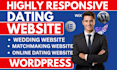 build a professional dating website with chat, profiles and matching system