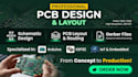 pcb design,circuit design pcb layout, gerber files for embedded and iot systems