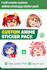 create custom anime whatsapp sticker pack